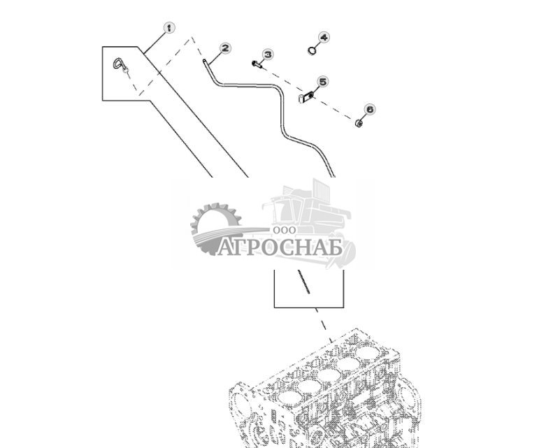 4016 Трубка щупа для измерения уровня масла двигателя (052106 - ) - ST613 14.jpg
